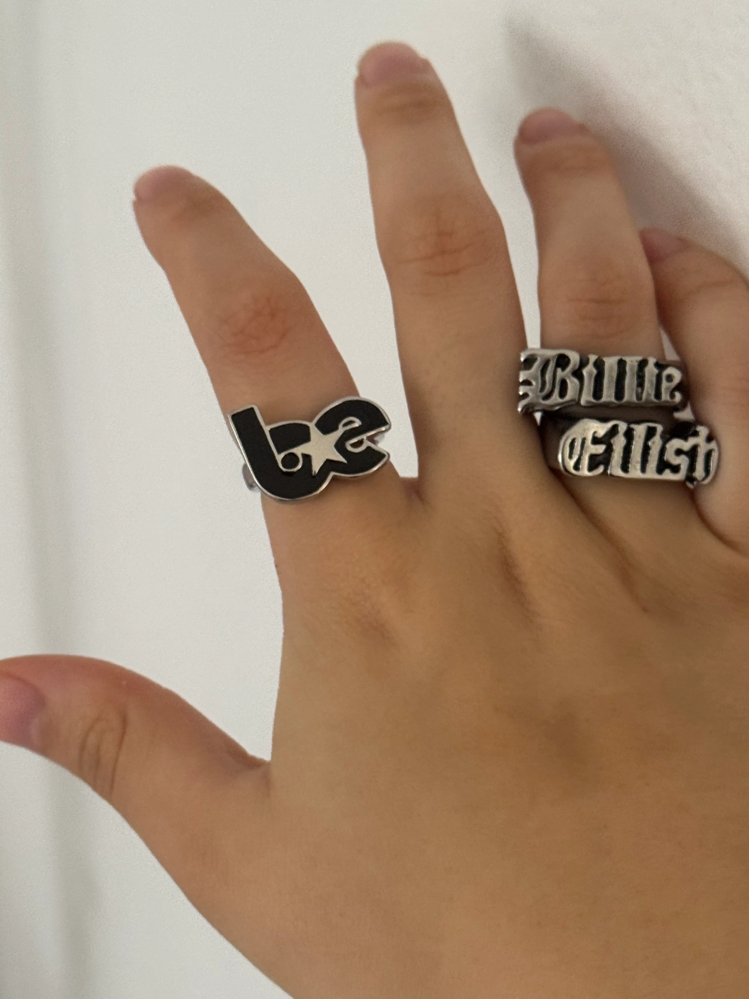 B⭐️E star ring Stainless Steel One Size - Image 4