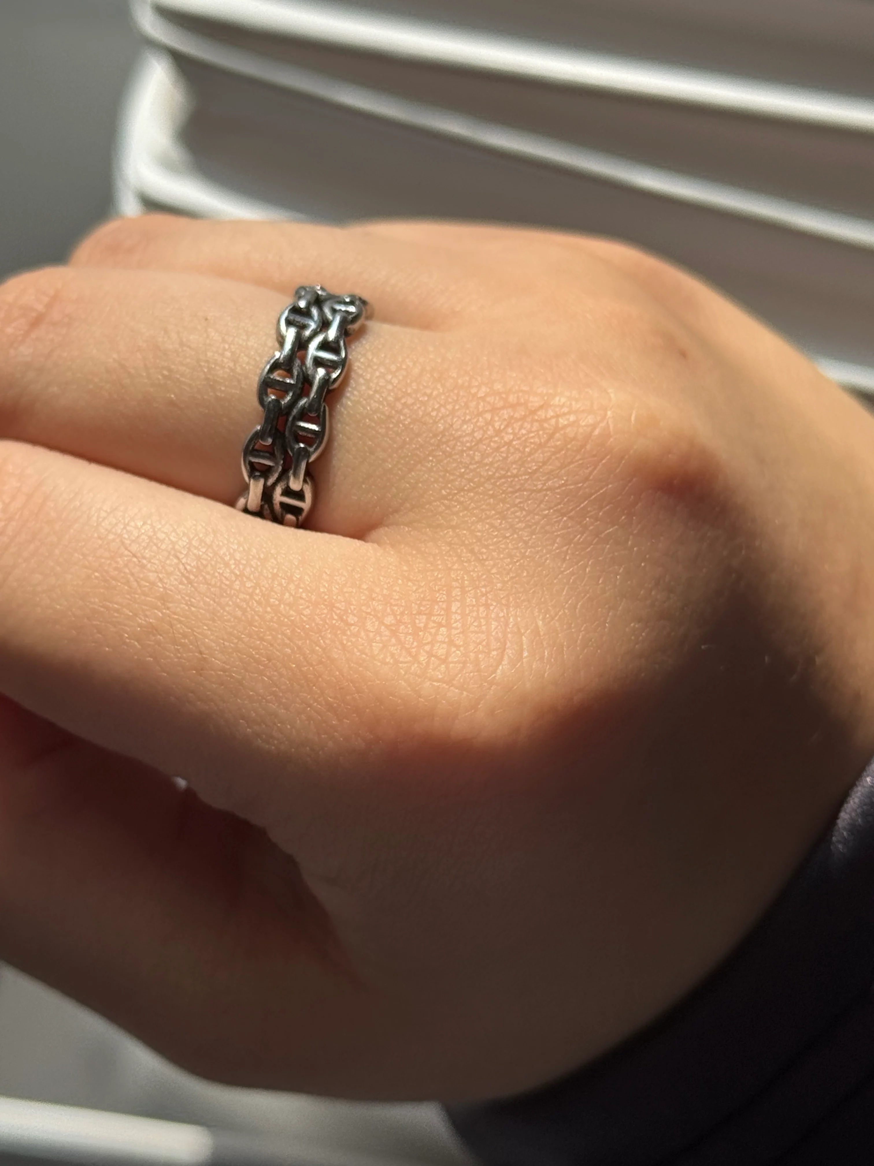 Chain Layered Ring Stainless Steel Waterproof - Image 3