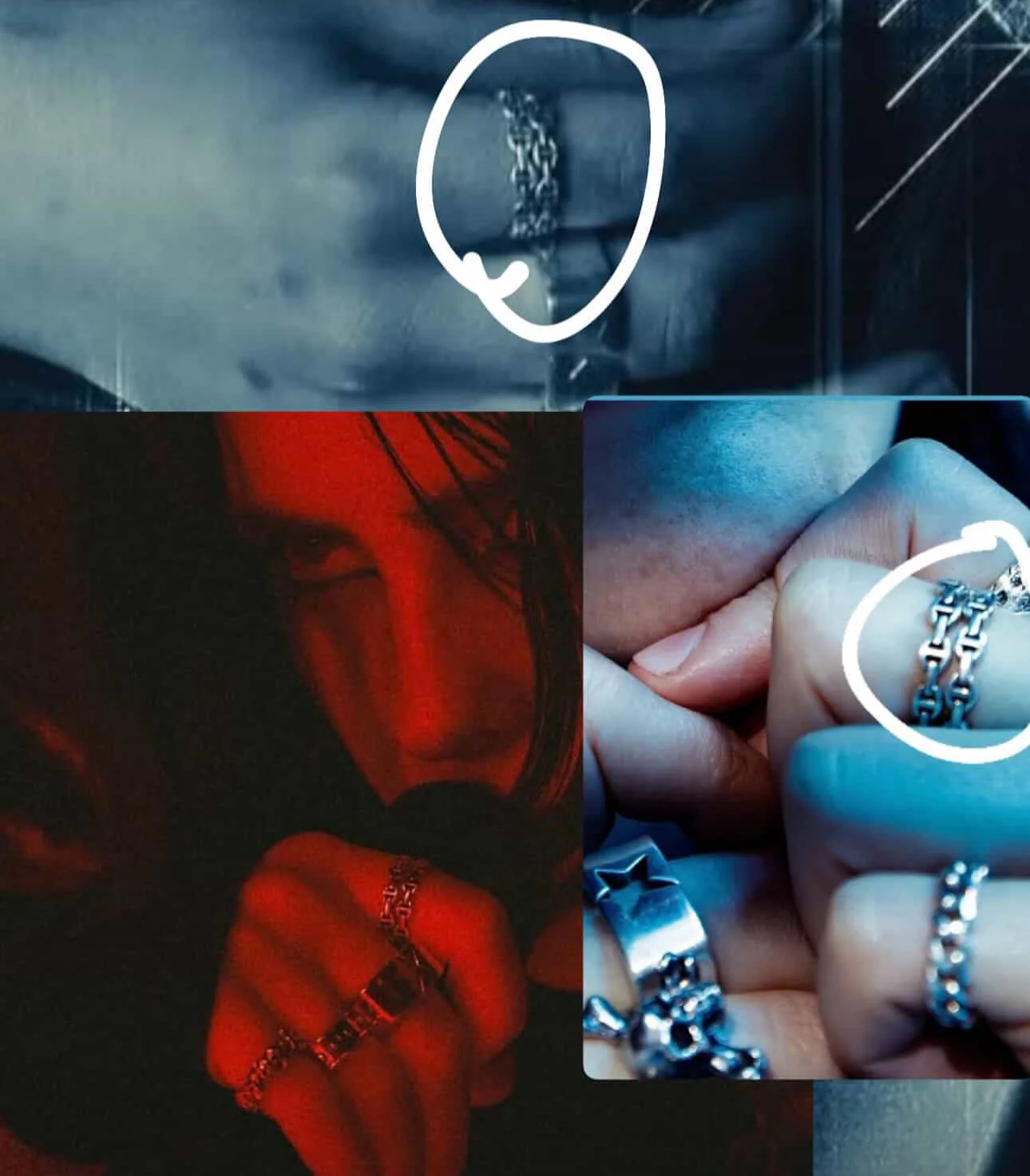 Chain Layered Ring Stainless Steel Waterproof - Image 4