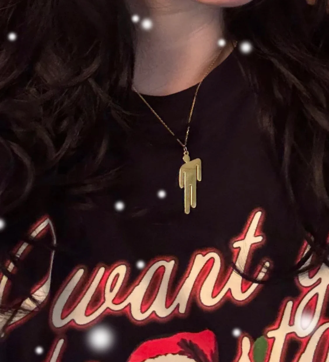 🆕Christmas Gold figure necklace (2) Newer Shape COMES IN BOX - Image 3
