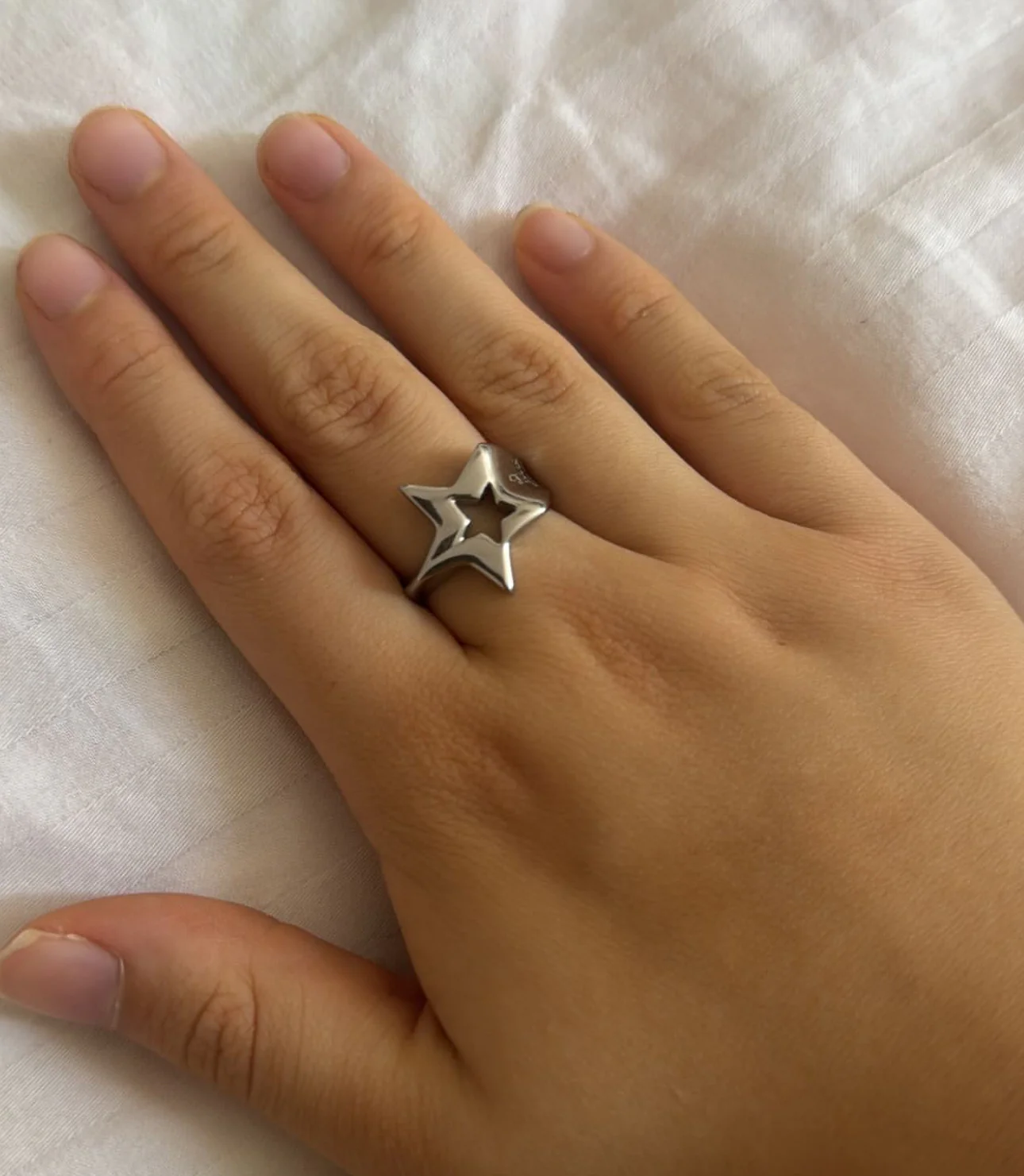 “I saw stars” Star Ring Stainless Steel Waterproof ONE SIZE - Image 3