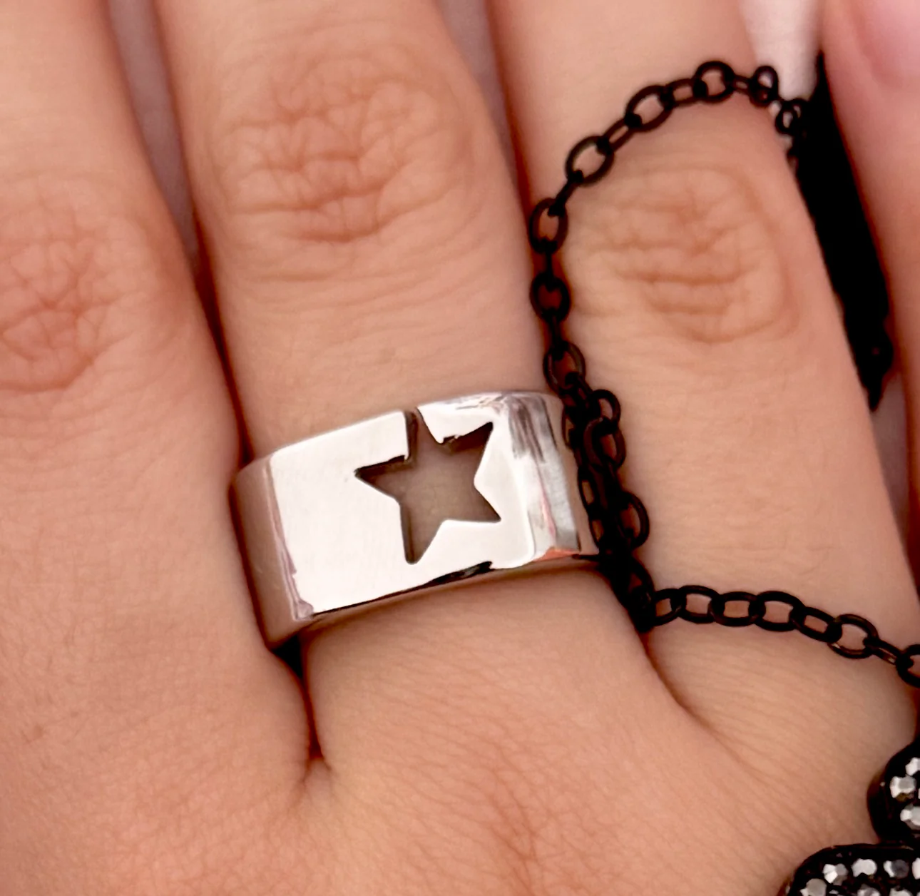 Star ring Stainless Steel Similar Worn By BE - Image 3