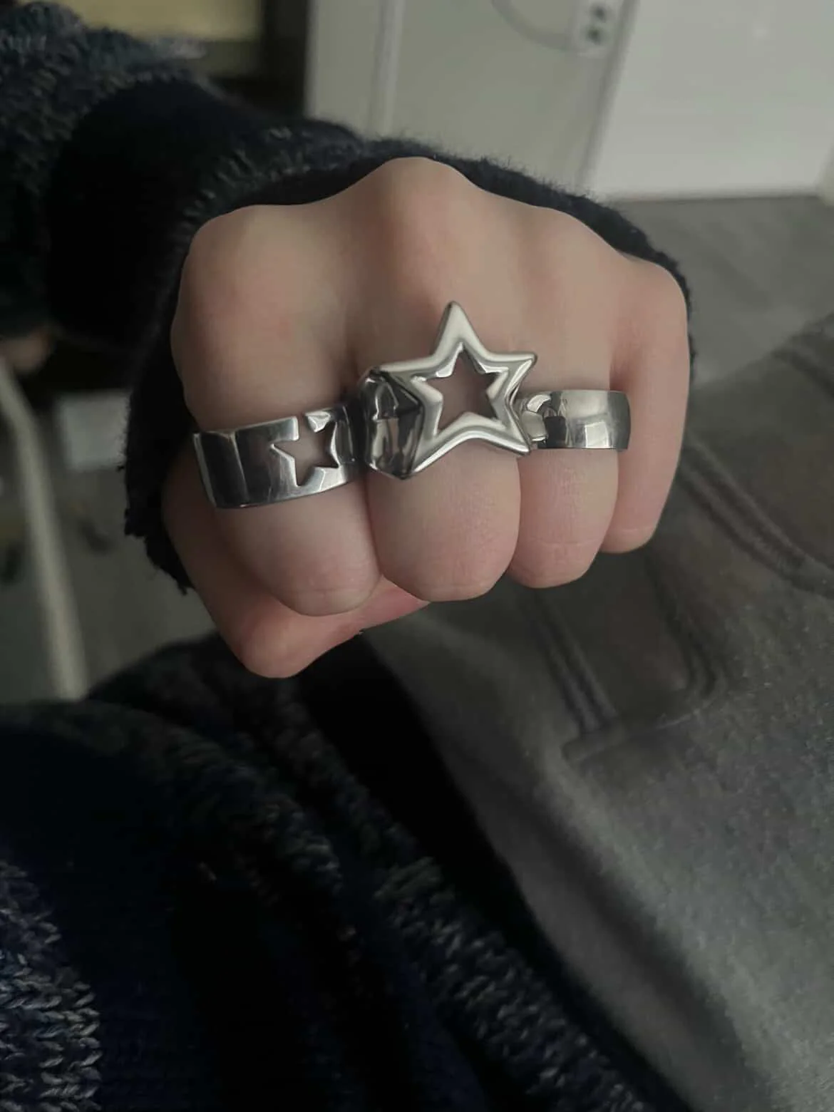 Star ring Stainless Steel Similar Worn By BE - Image 4