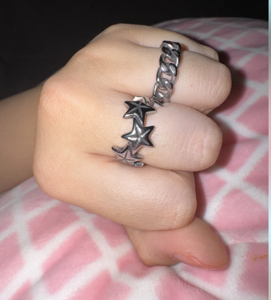 Surrounding Star Stainless Steel Ring - Image 3